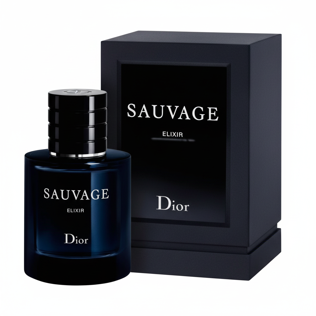 Dior Sauvage Elixir caixa e frasco
