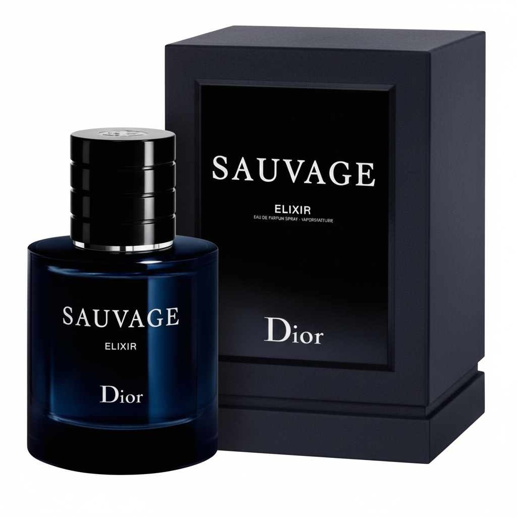 Dior Sauvage Elixir caixa e frasco